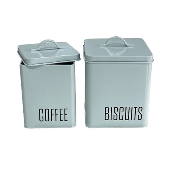 Pote Coffee e Biscuits Verde Agua