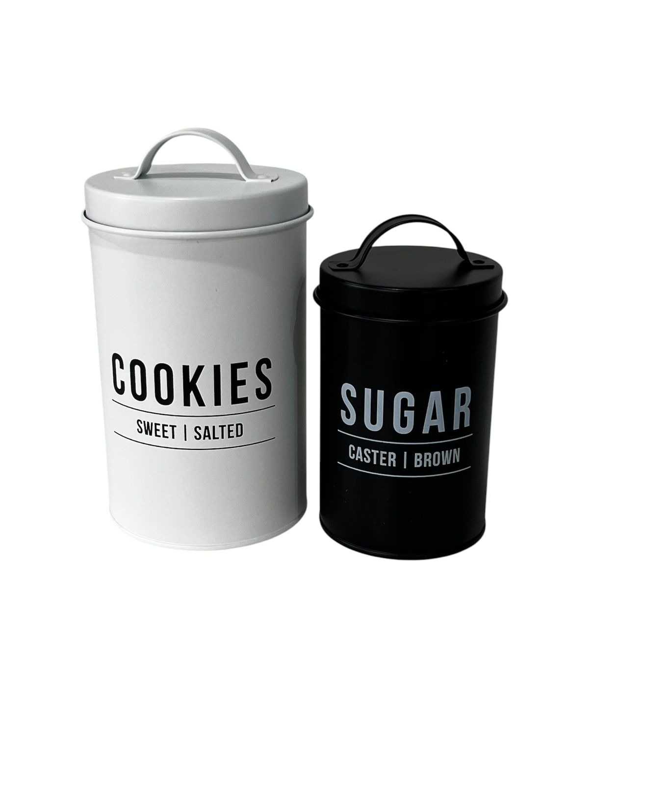 Kit  Pote Cookies e Sugar Branco e Preto