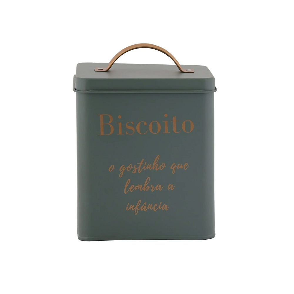 Pote Biscoito Verde Oliva