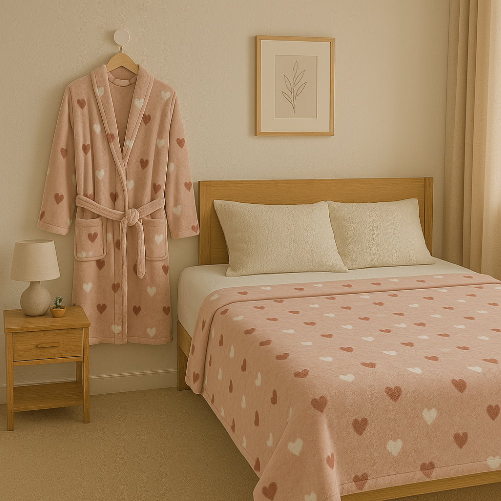 Roupão  + manta Casal Loved