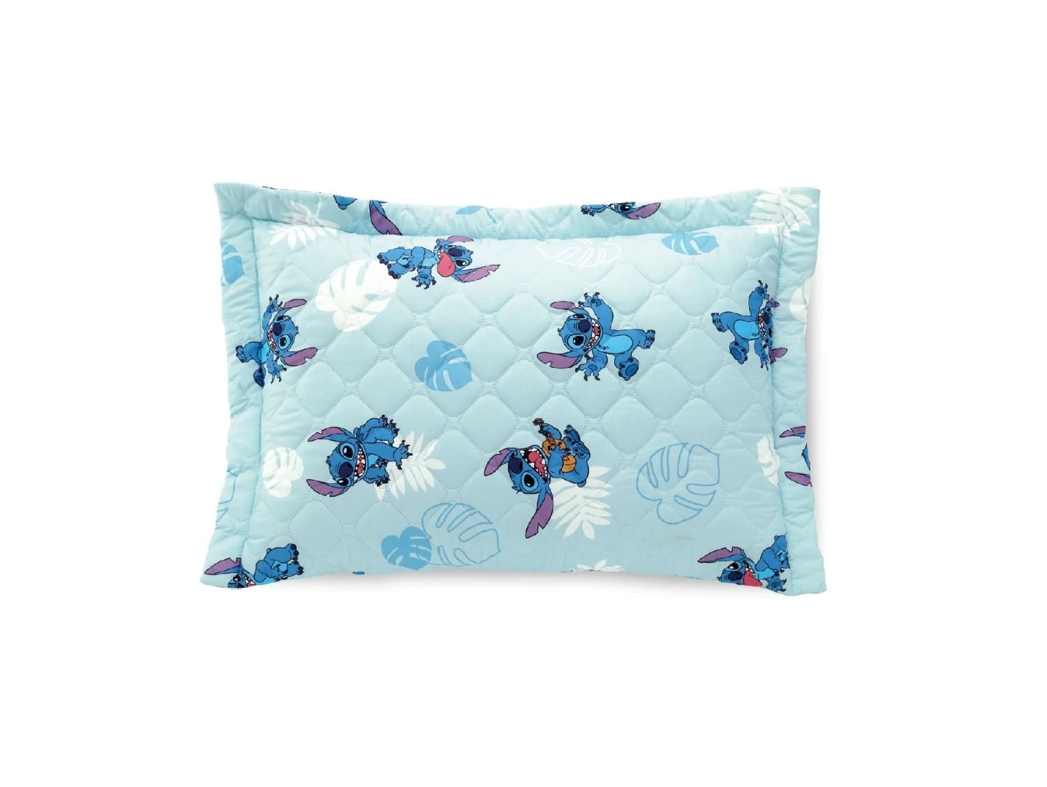 Porta Travesseiro Stitch Folhas