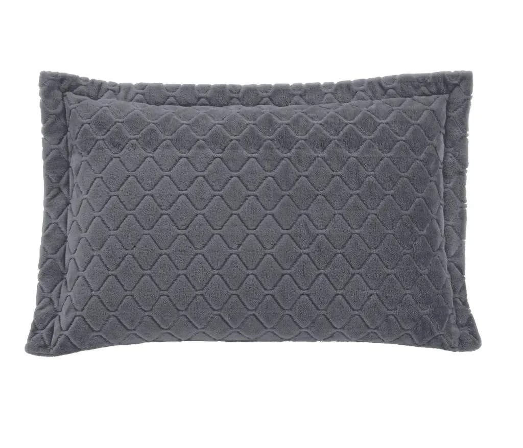 Fronha Plush Ardósia